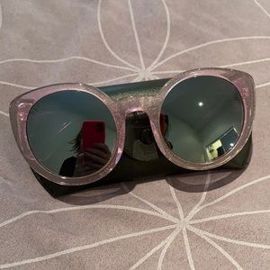 Purple DIFF EYEWEAR oversized polarized sunglasses